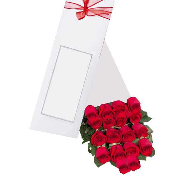 Caja de 18 Rosas Rojas